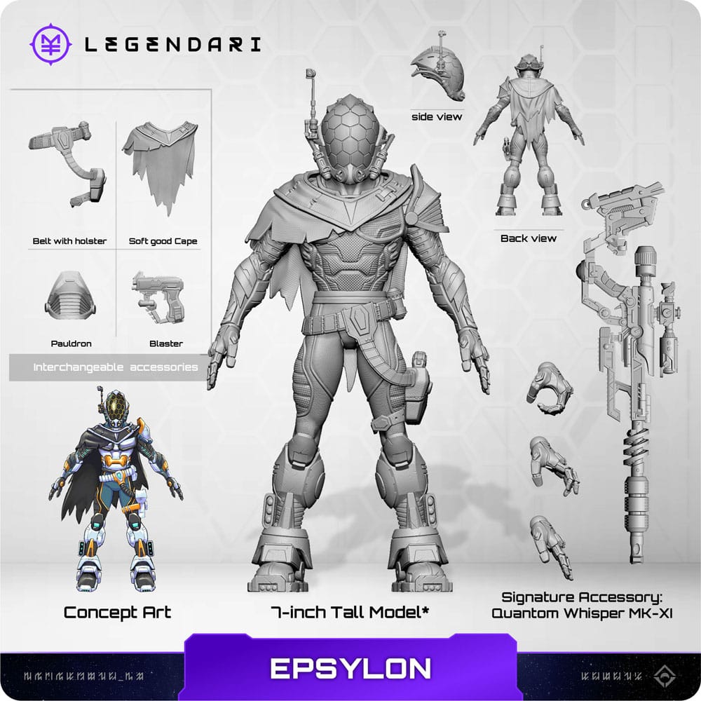 Legendari Epsylon 18 cm 1/10 Action Figure