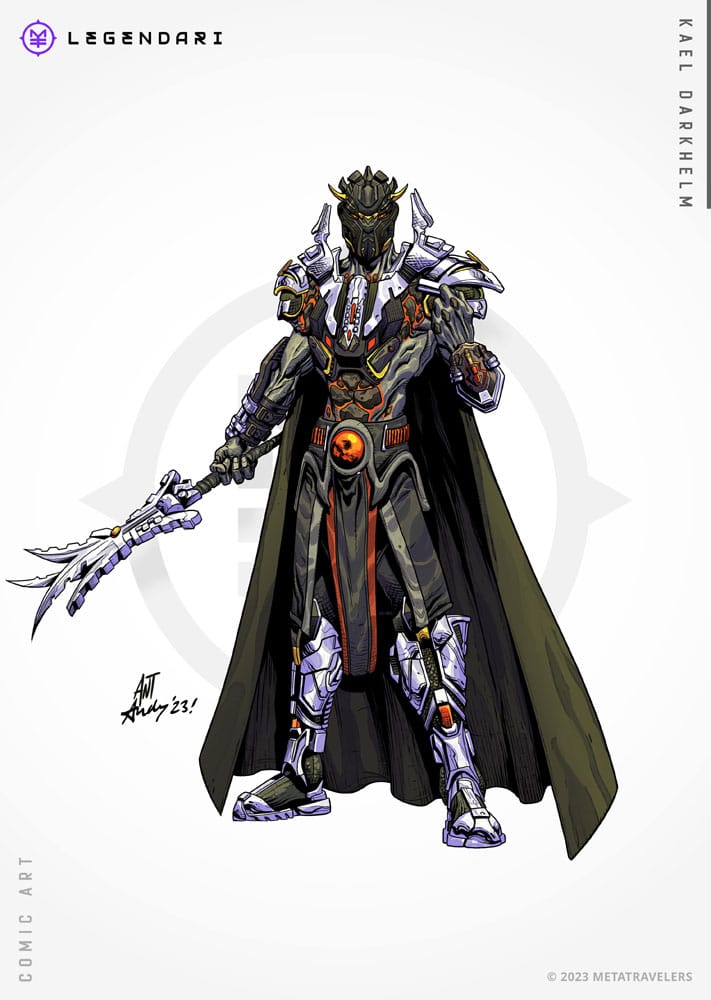 Legendari Kael Darkhelm 18 cm 1/10 Action Figure