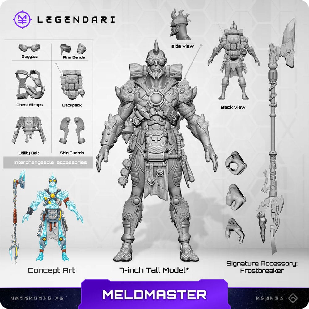 Legendari Meld Master 18 cm 1/10 Action Figure