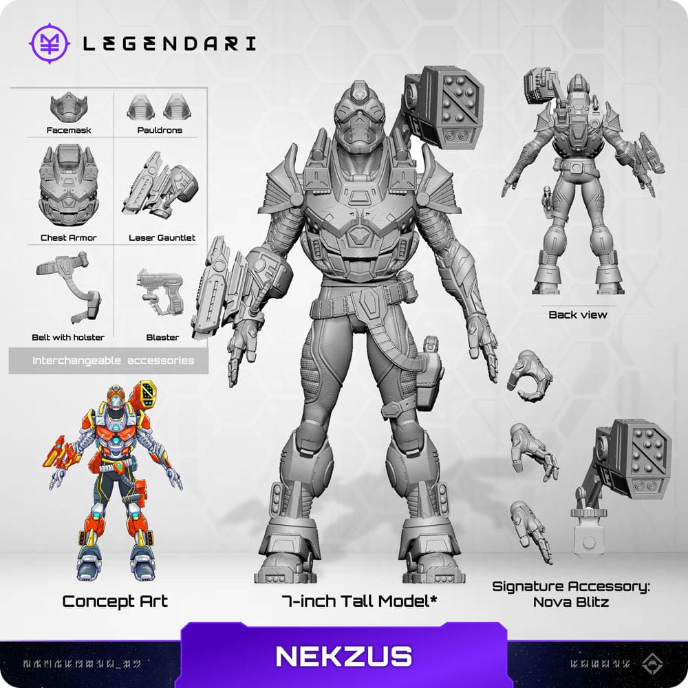 Legendari Nekzus 18 cm 1/10 Action Figure