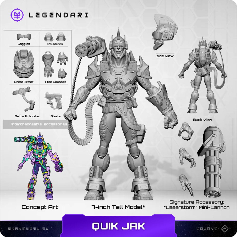 Legendari Quik Jak 18 cm 1/10 Action Figure