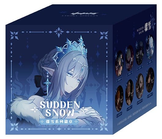 Genshin Impact Sudden Snow Series Pin Badges 6 cm Blind Box Display (6)