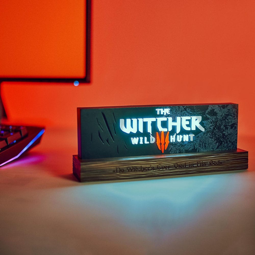 The Witcher 3 Wild Hunt LED-Light Logo 22 cm