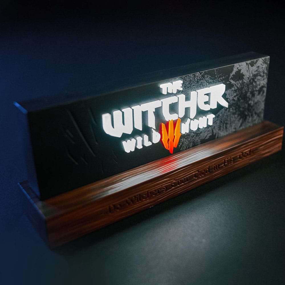 The Witcher 3 Wild Hunt LED-Light Logo 22 cm
