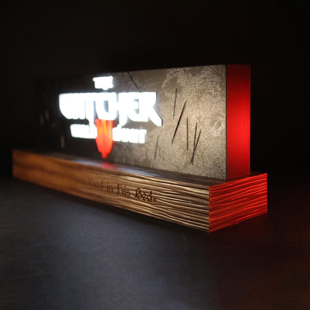The Witcher LED-Light Wild Hunt Logo 22 cm