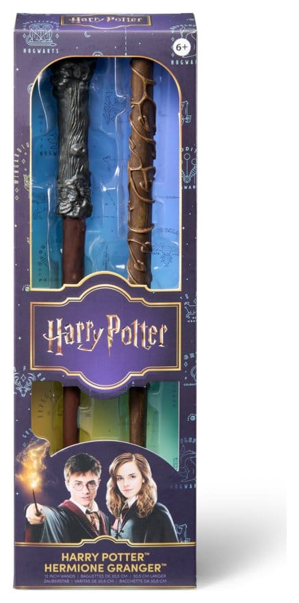 Harry Potter Roleplay Replica Wands 2-Pack Harry Potter & Hermione Granger 31 cm
