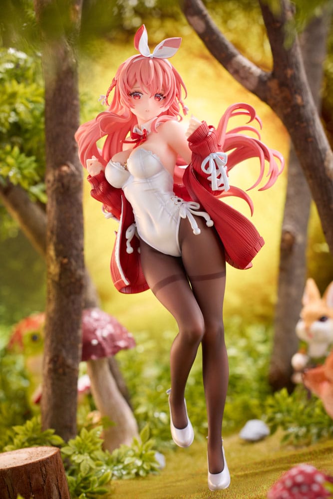 Original Character White Rabbit Illustrataed by Rosuuri Deluxe Version 24cm 1/7 Scale Statue