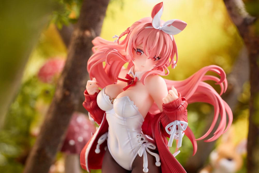 Original Character White Rabbit Illustrataed by Rosuuri Deluxe Version 24cm 1/7 Scale Statue
