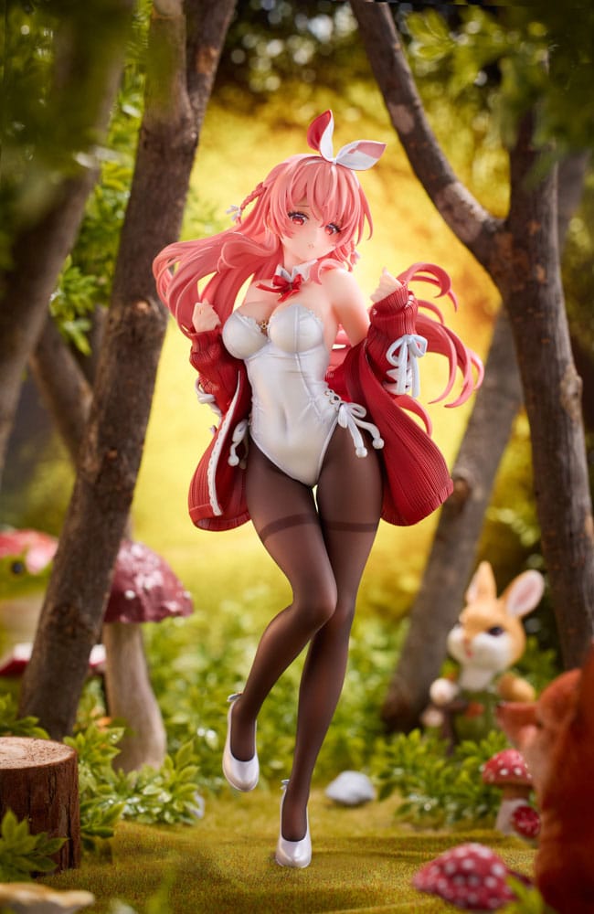 Original Character White Rabbit Illustrataed by Rosuuri Deluxe Version 24cm 1/7 Scale Statue