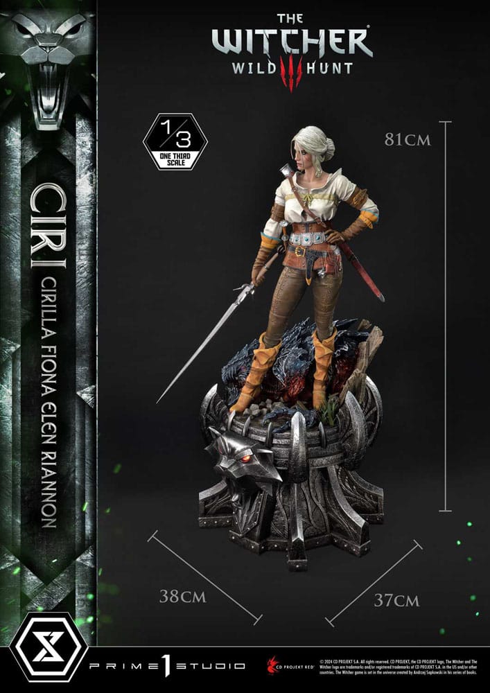 The Witcher 3 Wild Hunt Ciri Fiona Elen Riannon 81 cm 1/3 Museum Masterline Statue