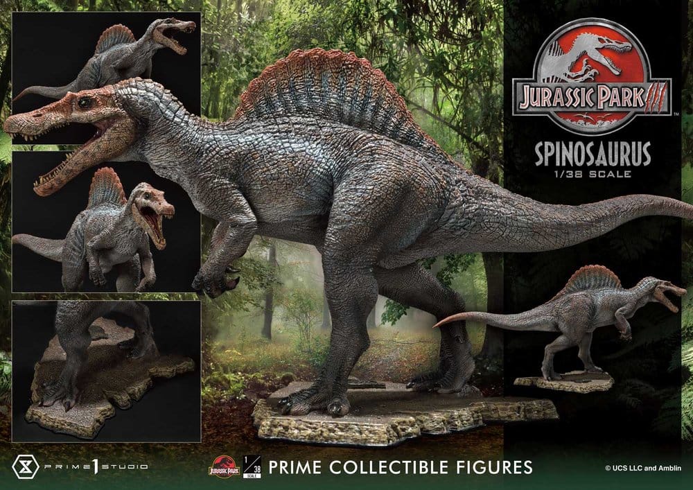 Jurassic Park III (Film) Prime Collectible Figures Statue 1/38 Spinosaurus 24 cm