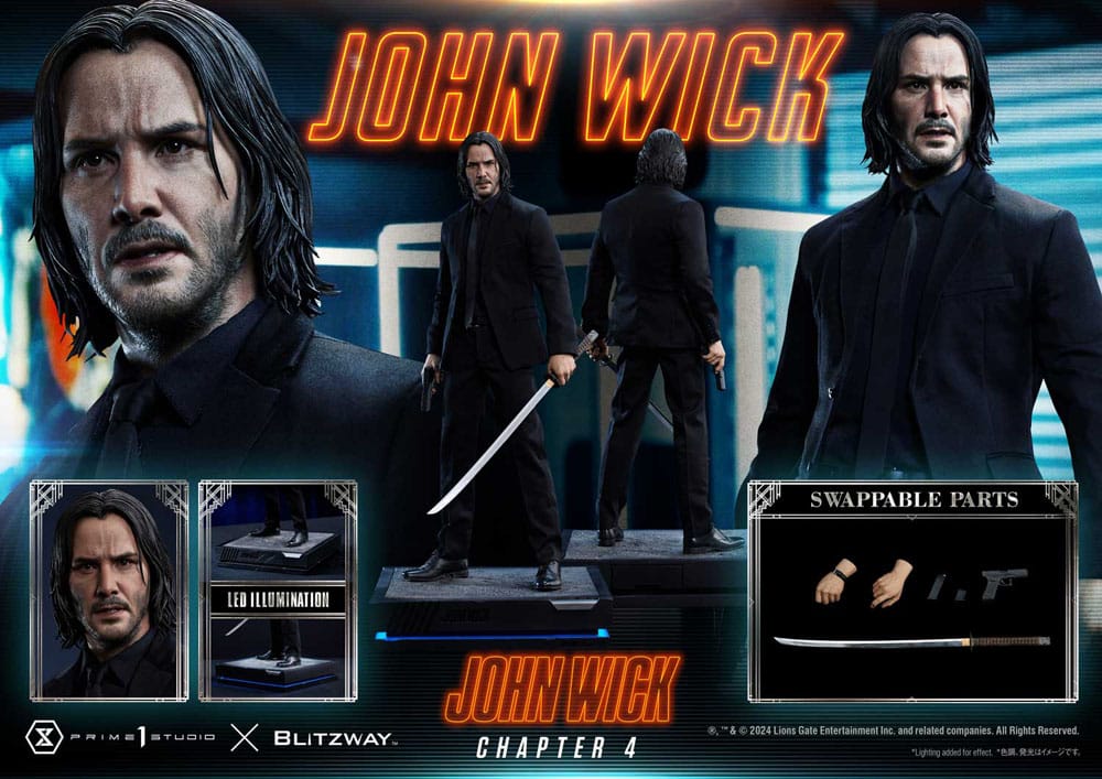John Wick Chapter 4 John Wick 54 cm 1/4 Premium Masterline Series Statue