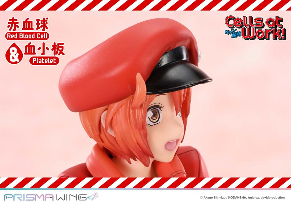 Cells at Work Prisma Wing PVC Statue Red Blood Cell & Platelet 26 cm
