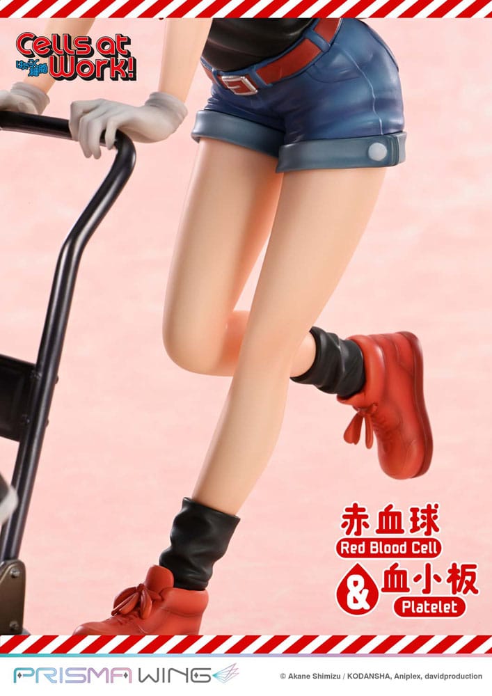Cells at Work Prisma Wing PVC Statue Red Blood Cell & Platelet 26 cm