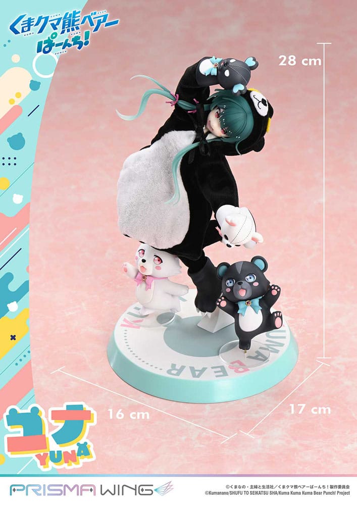 Kuma Kuma Kuma Bear Punch! Prisma Wing PVC Statue 1/7 Yuna 28 cm