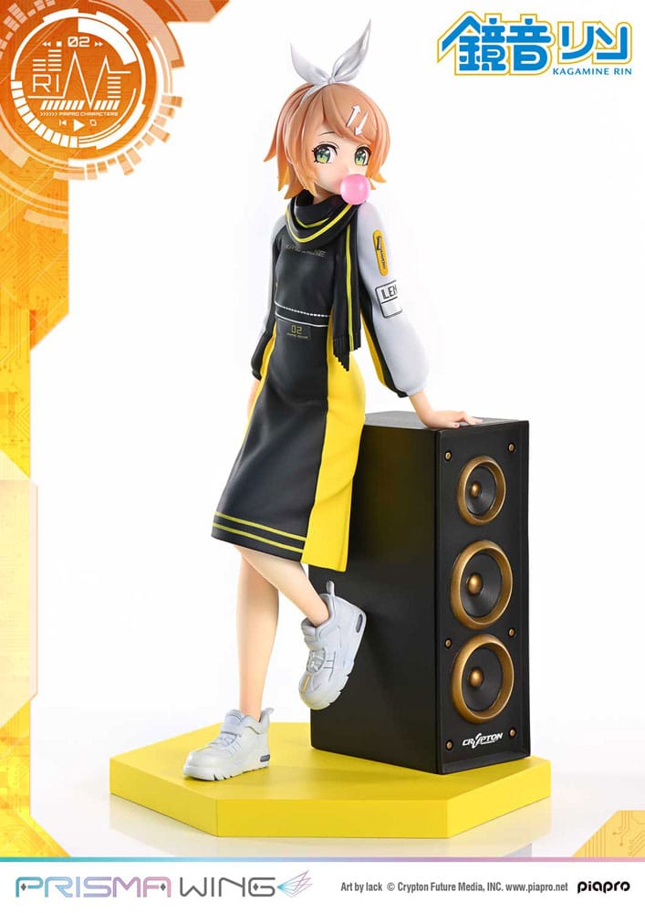 Vocaloid Piapro Characters Prisma Wing Kagamine Rin (Art by lack) 21 cm 1/7 PVC Statue