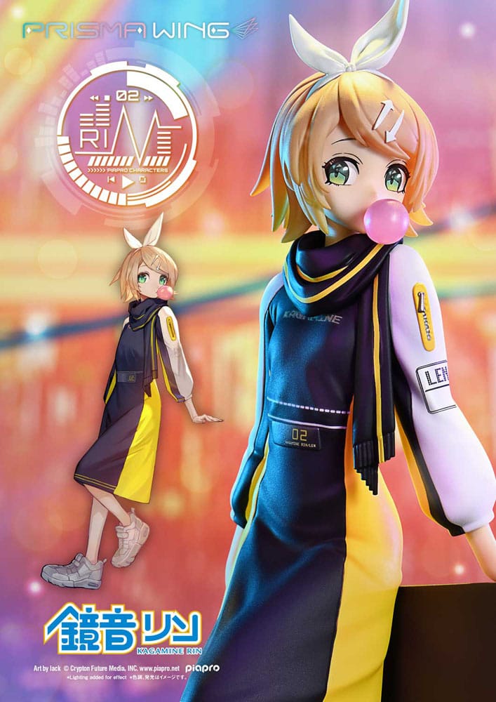 Vocaloid Piapro Characters Prisma Wing Kagamine Rin (Art by lack) 21 cm 1/7 PVC Statue