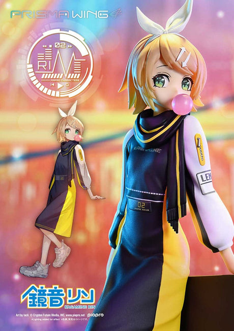 Vocaloid Piapro Characters Prisma Wing Kagamine Rin (Art by lack) 21 cm 1/7 PVC Statue