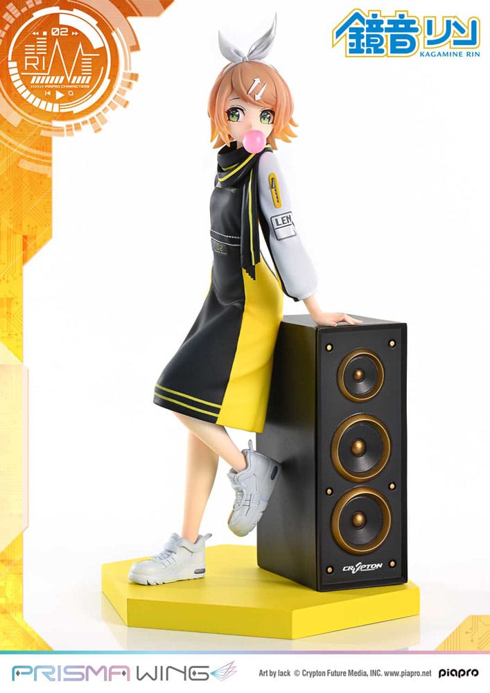 Vocaloid Piapro Characters Prisma Wing Kagamine Rin (Art by lack) 21 cm 1/7 PVC Statue