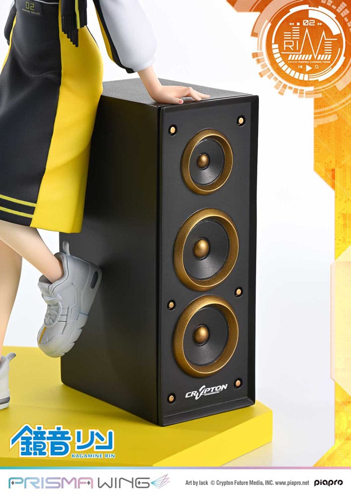 Vocaloid Piapro Characters Prisma Wing Kagamine Rin (Art by lack) 21 cm 1/7 PVC Statue