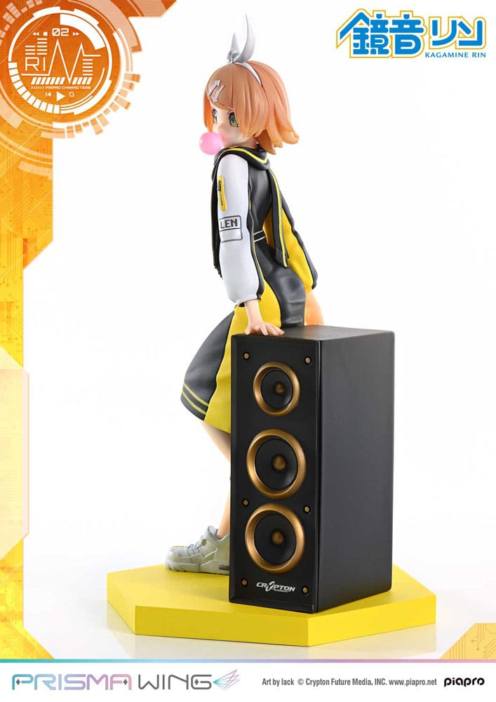 Vocaloid Piapro Characters Prisma Wing Kagamine Rin (Art by lack) 21 cm 1/7 PVC Statue
