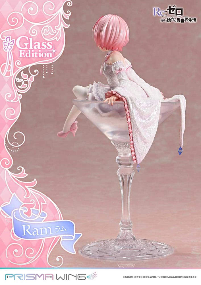 Re:ZERO Starting Life in Another World Prisma Wing PVC Statue 1/7 Ram Glass Edition 24 cm