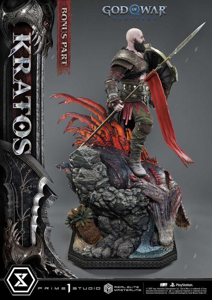 God of War Ragnarok Real Elite Kratos Ultimate Bonus Version 95 cm 1/3 Masterline Series Statue