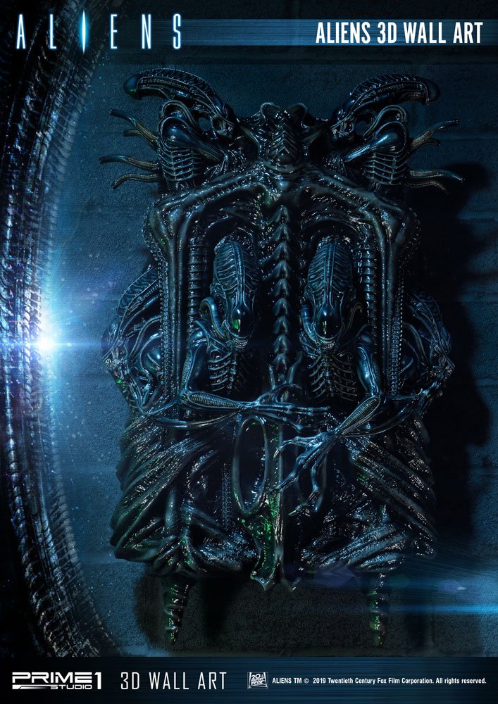 Aliens 32 x 50 cm 3D Wall Art