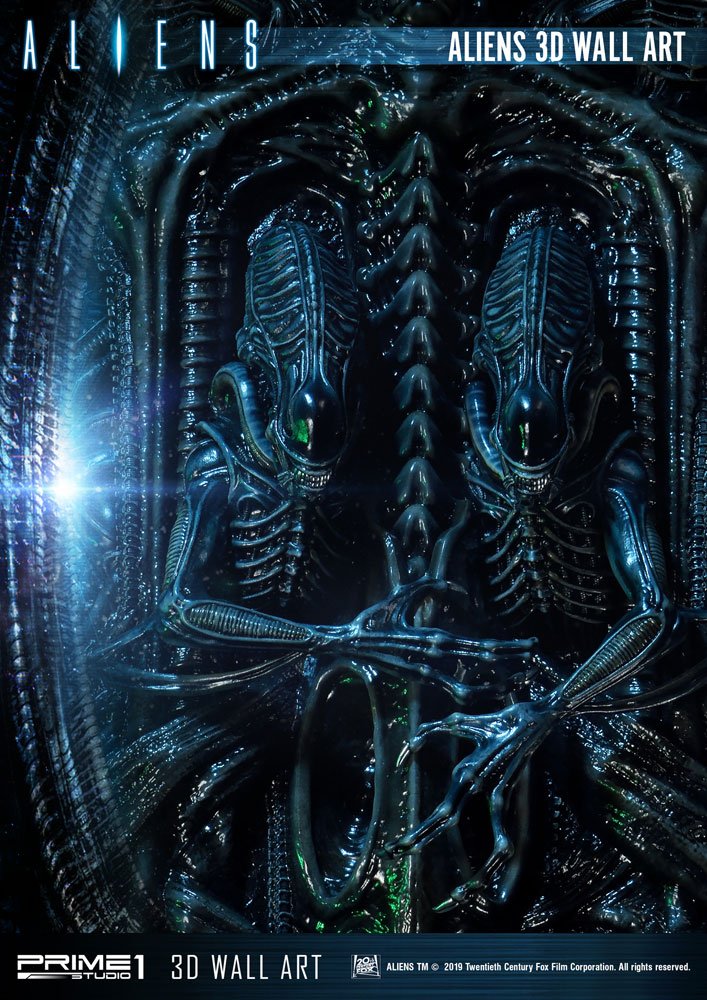 Aliens 32 x 50 cm 3D Wall Art