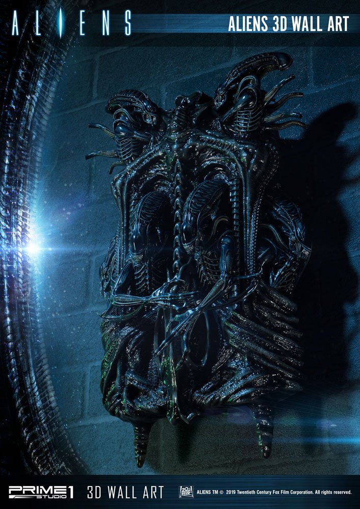 Aliens 32 x 50 cm 3D Wall Art