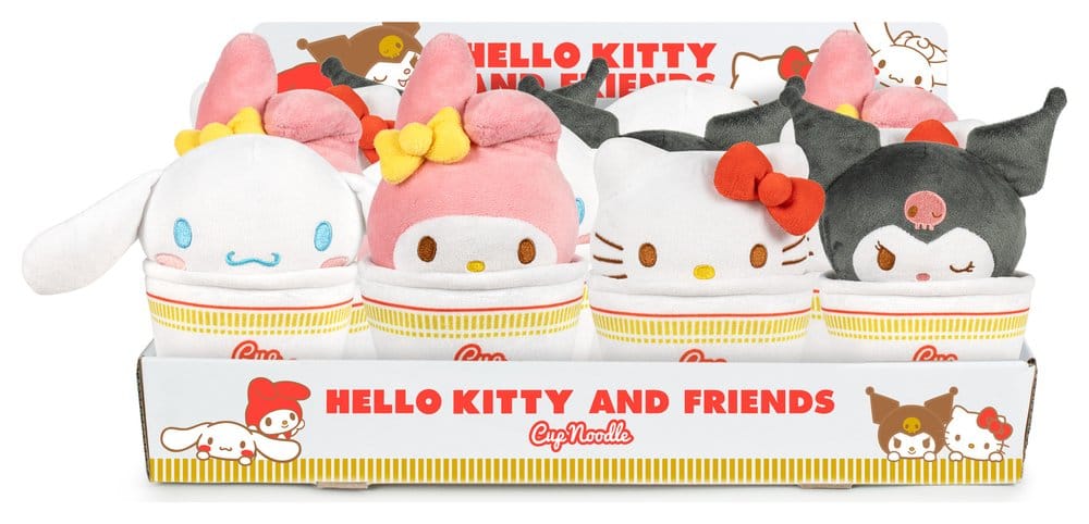 Hello Kitty & Friends Plush Figures - Cup Noodles 16 cm Assortment (24)