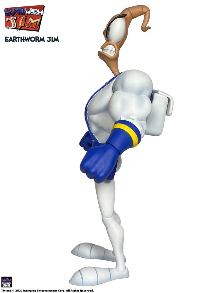 Earthworm Jim Action Figure Wave 1: Earthworm Jim & Snot 15 cm