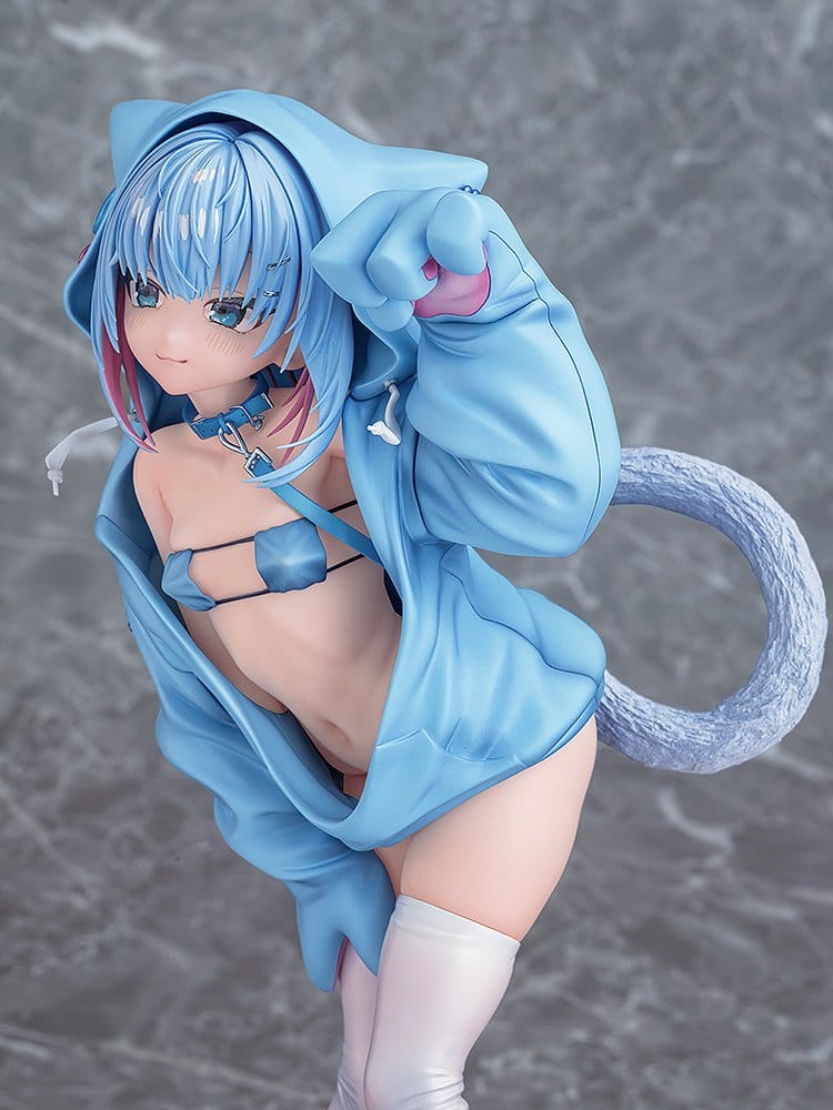 Virtual illustrator Kanzarin PVC Figure 1/6 kanzarin-chan: Cat-Eared Hoodie Ver. 26 cm