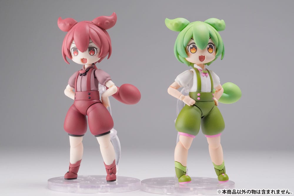 Tohoku Zunko Plafia Ankomon Mini Figure Set 10 cm 1/12 Plastic Model Kit