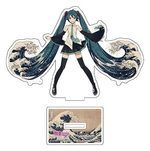 Hatsune Miku x Katsushika Hokusai iXima Die-Cut Acrylic Stand The Great Wave off Kanagawa 10 cm (5)