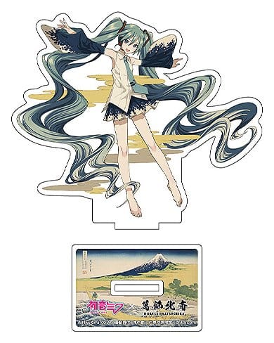 Hatsune Miku x Katsushika Hokusai iXima Die-Cut Acrylic Stand The Great Wave off Kanagawa 10 cm (5)