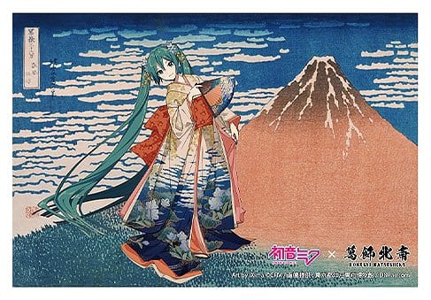 Hatsune Miku x Katsushika Hokusai iXima Postcard The Great Wave off Kanagawa (10)