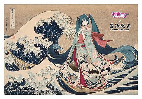 Hatsune Miku x Katsushika Hokusai iXima Postcard The Great Wave off Kanagawa (10)