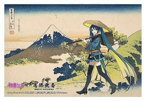 Hatsune Miku x Katsushika Hokusai iXima Postcard The Great Wave off Kanagawa (10)