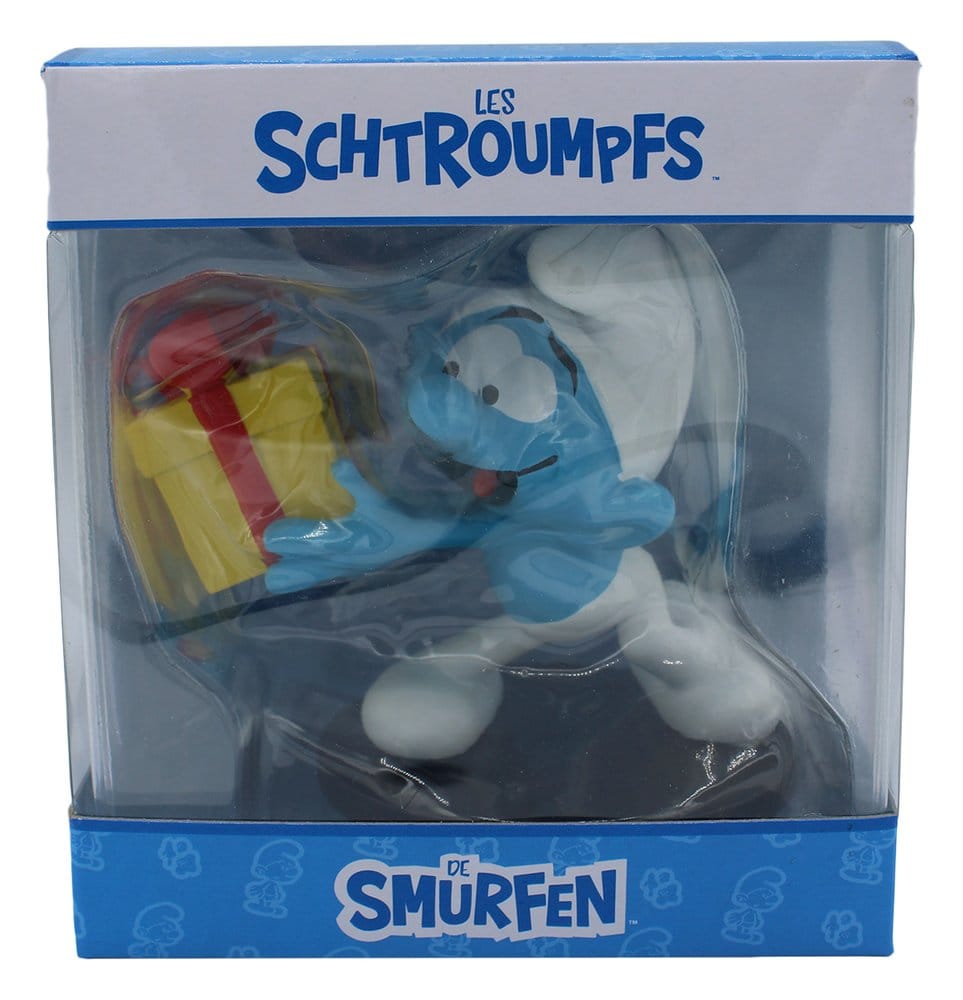 The Smurfs Statue Jokey Smurf with Gift 10 cm