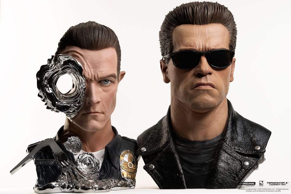 Terminator Replik 1/1 T-800 Model 101 Art Mask Painted Standard Version 46 cm