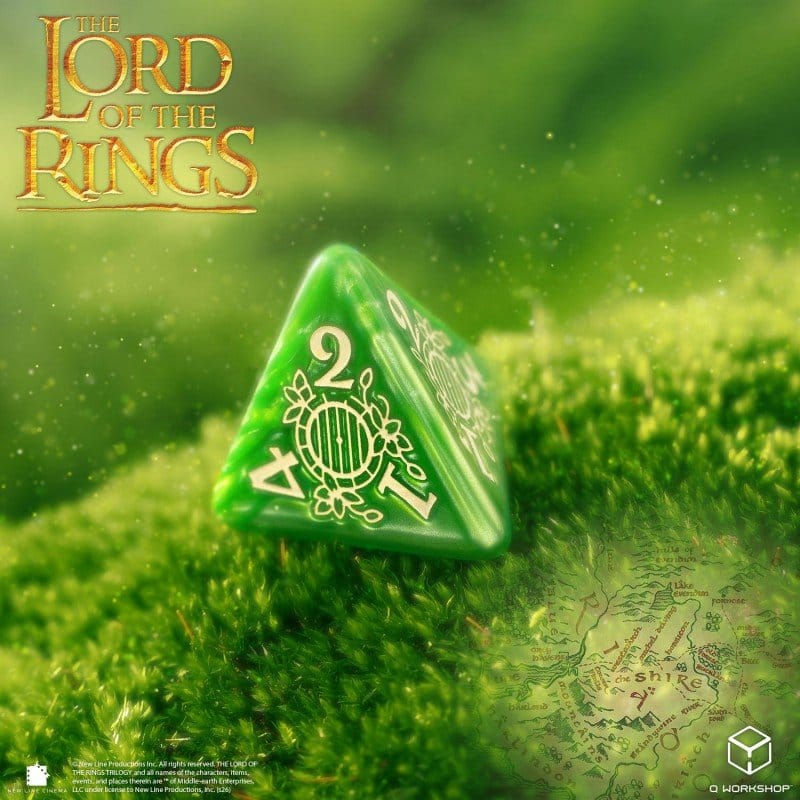 The Lord of the Rings Dice Set of 7 Shire