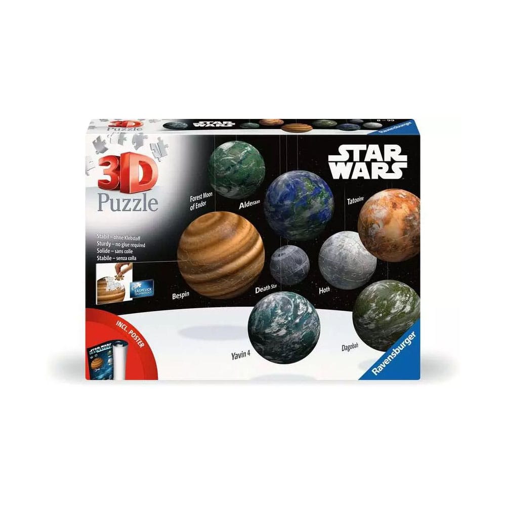 Star Wars Planets of the Star Wars Galaxy (531 Pieces) 3D Puzzle