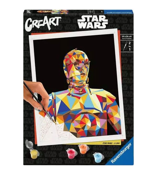 Star Wars CreArt Paint by Numbers C-3PO 24 x 30 cm Painting Set