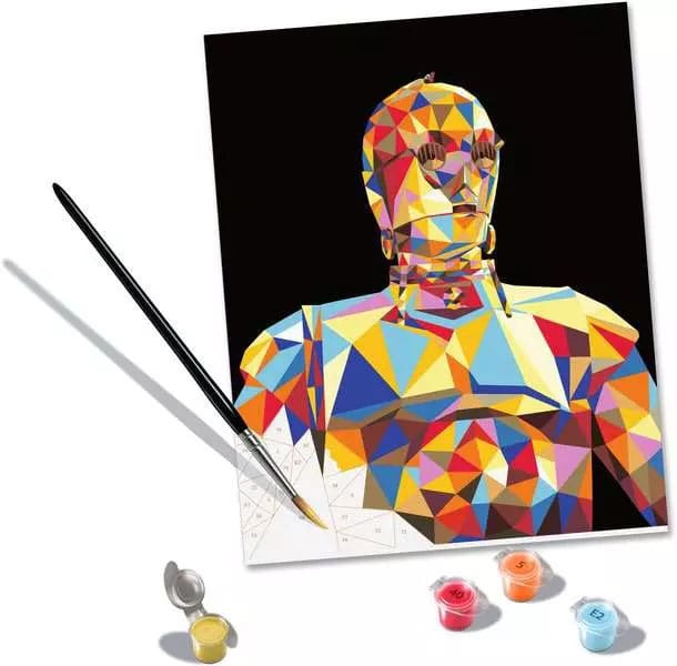 Star Wars CreArt Paint by Numbers C-3PO 24 x 30 cm Painting Set