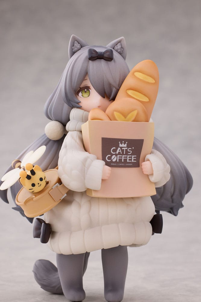 Decorated Life Collection PVC Statue Tea Time Cats - Cat Town Bakery Staff & Customer Set 12 cm