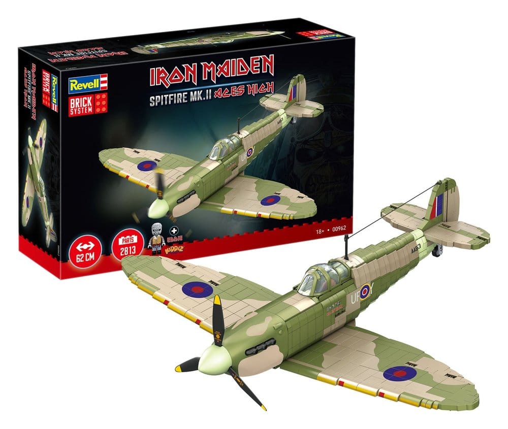 Iron Maiden Brick System Construction Kit Set Spitfire MK.II Aces High 58 cm