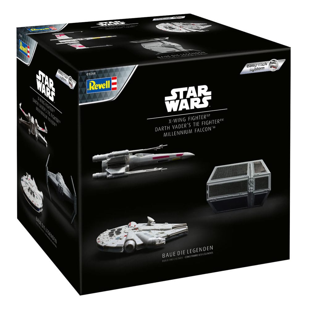Star Wars Millennium Falcon, X-Wing Fighter, Darth Vader's Tie Fighter Model Kit Advent Calendar