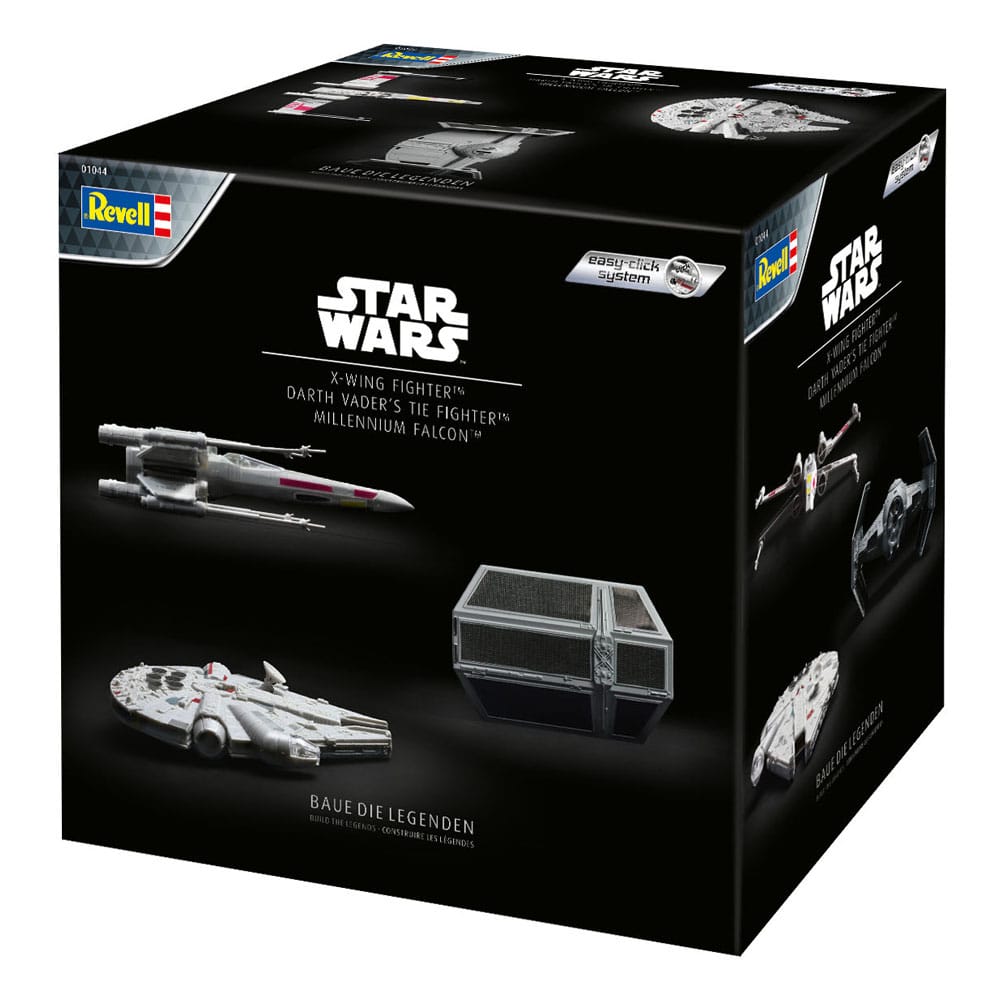 Star Wars Millennium Falcon, X-Wing Fighter, Darth Vader's Tie Fighter Model Kit Advent Calendar