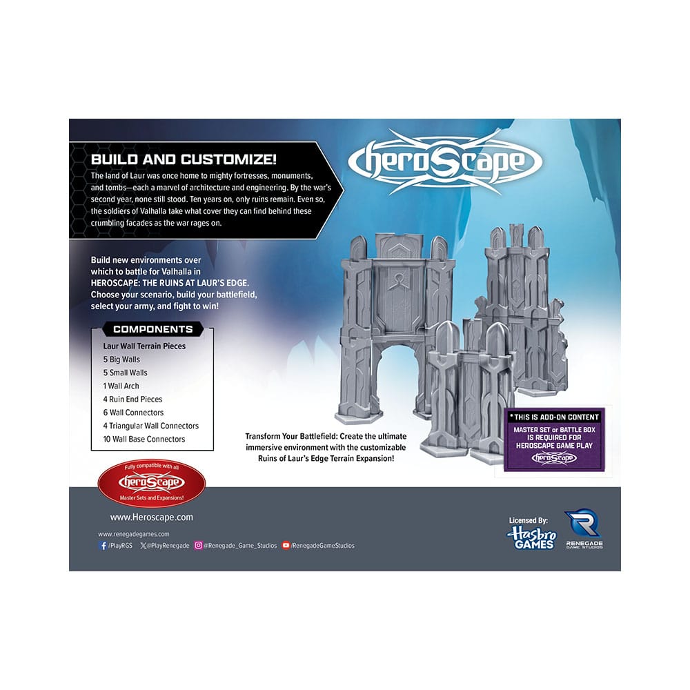 Heroscape Terrain Expansion The Ruins at Laur's Edge *English Version*